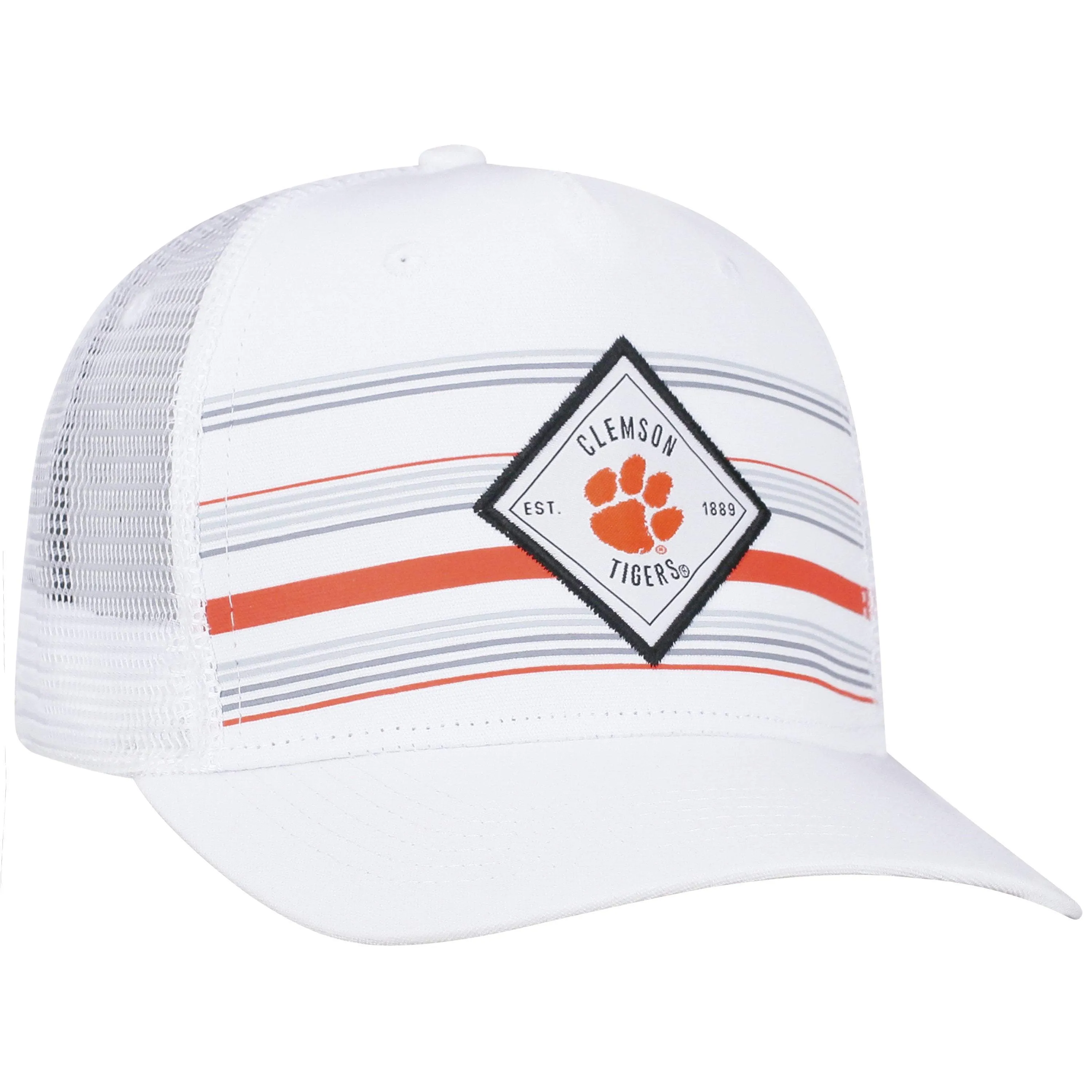 Clemson Tigers TOW White "36th Ave" Mesh Adj. Snapback Hat Cap