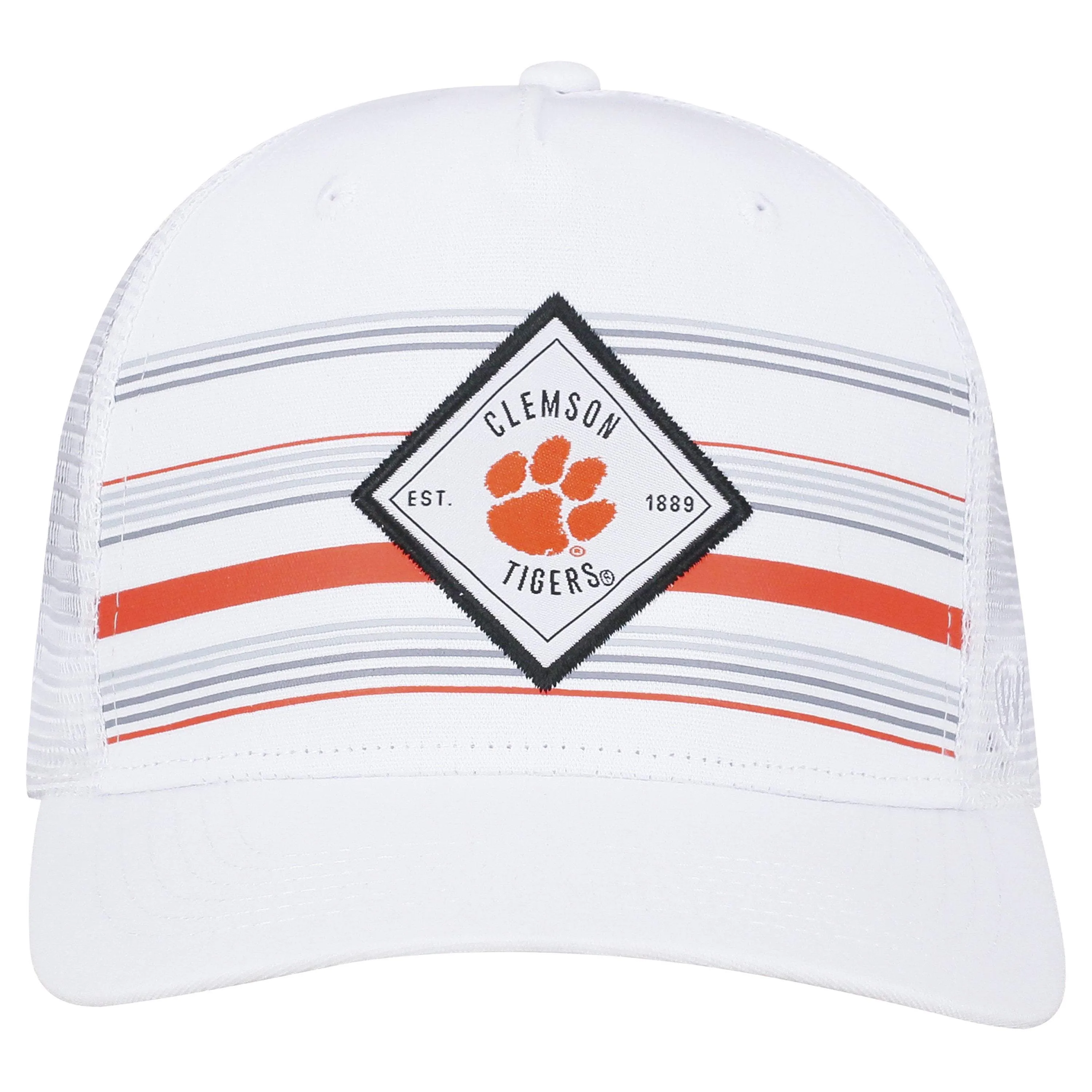 Clemson Tigers TOW White "36th Ave" Mesh Adj. Snapback Hat Cap