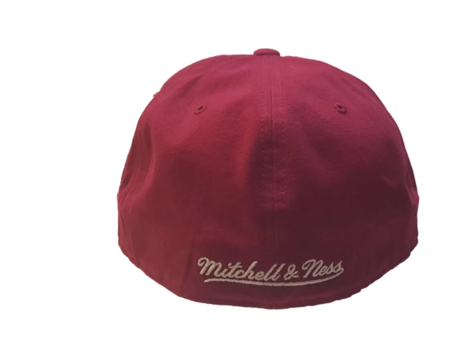 Cleveland Cavaliers Mitchell & Ness Faded Red Fitted Flat Bill Hat Cap (7 3/8)