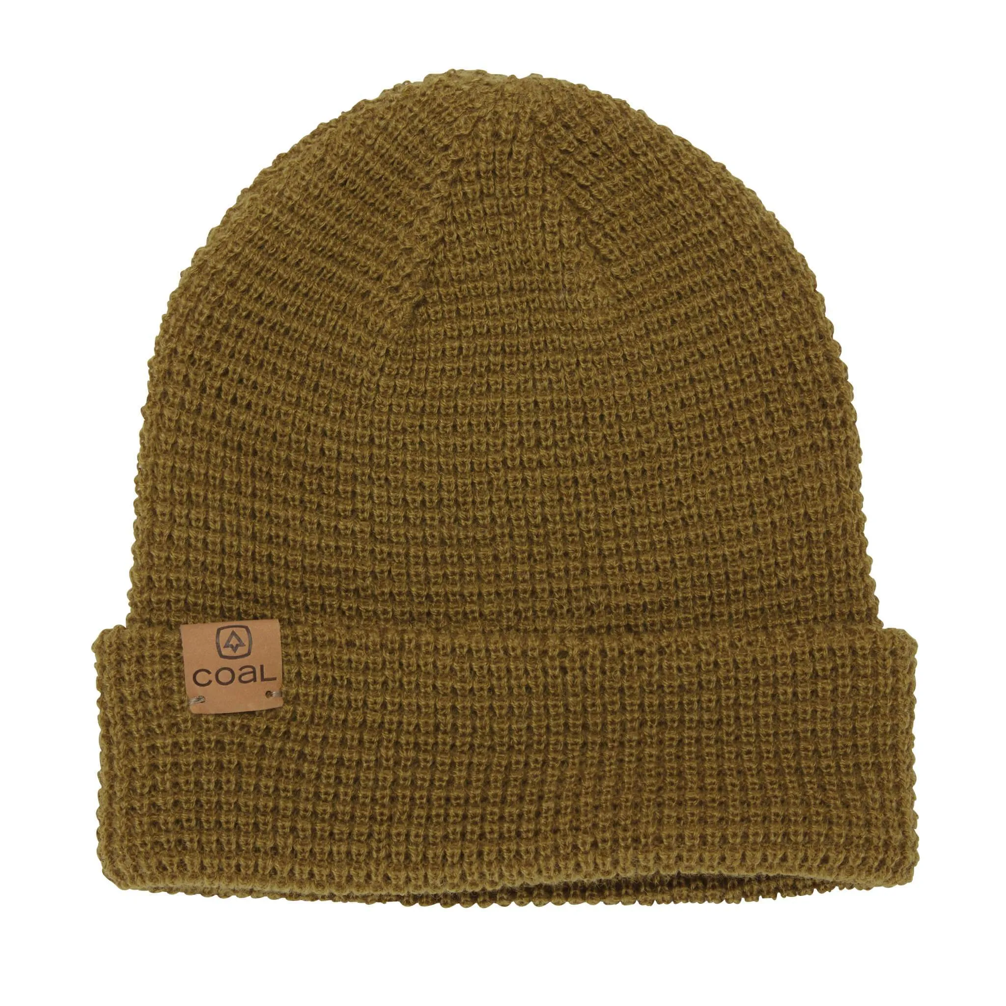 Coal Juno Merino Waffle Knit Beanie - Mustard