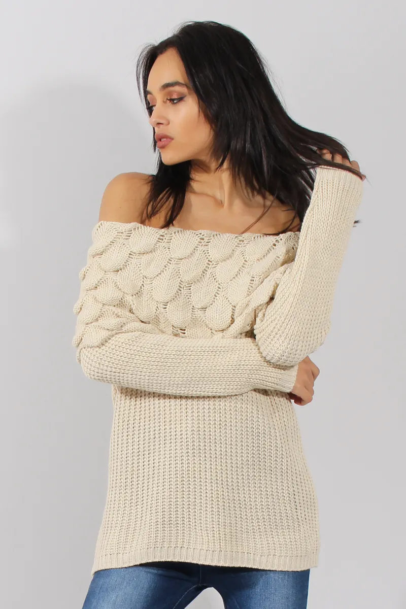 Cream Layer Jumper- Sammie