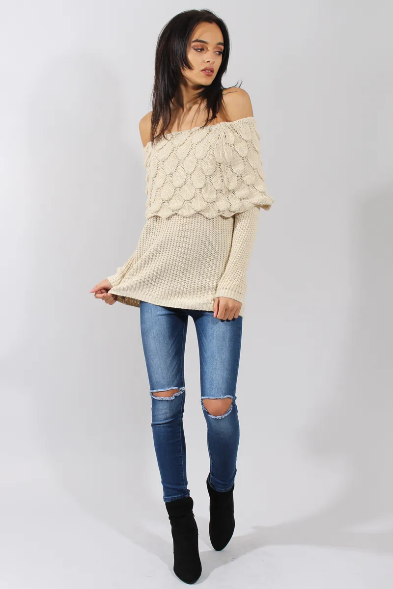 Cream Layer Jumper- Sammie