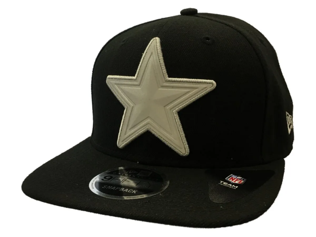 Dallas Cowboys New Era 9Fifty Black Adj. Structured Snapback Flat Bill Hat Cap