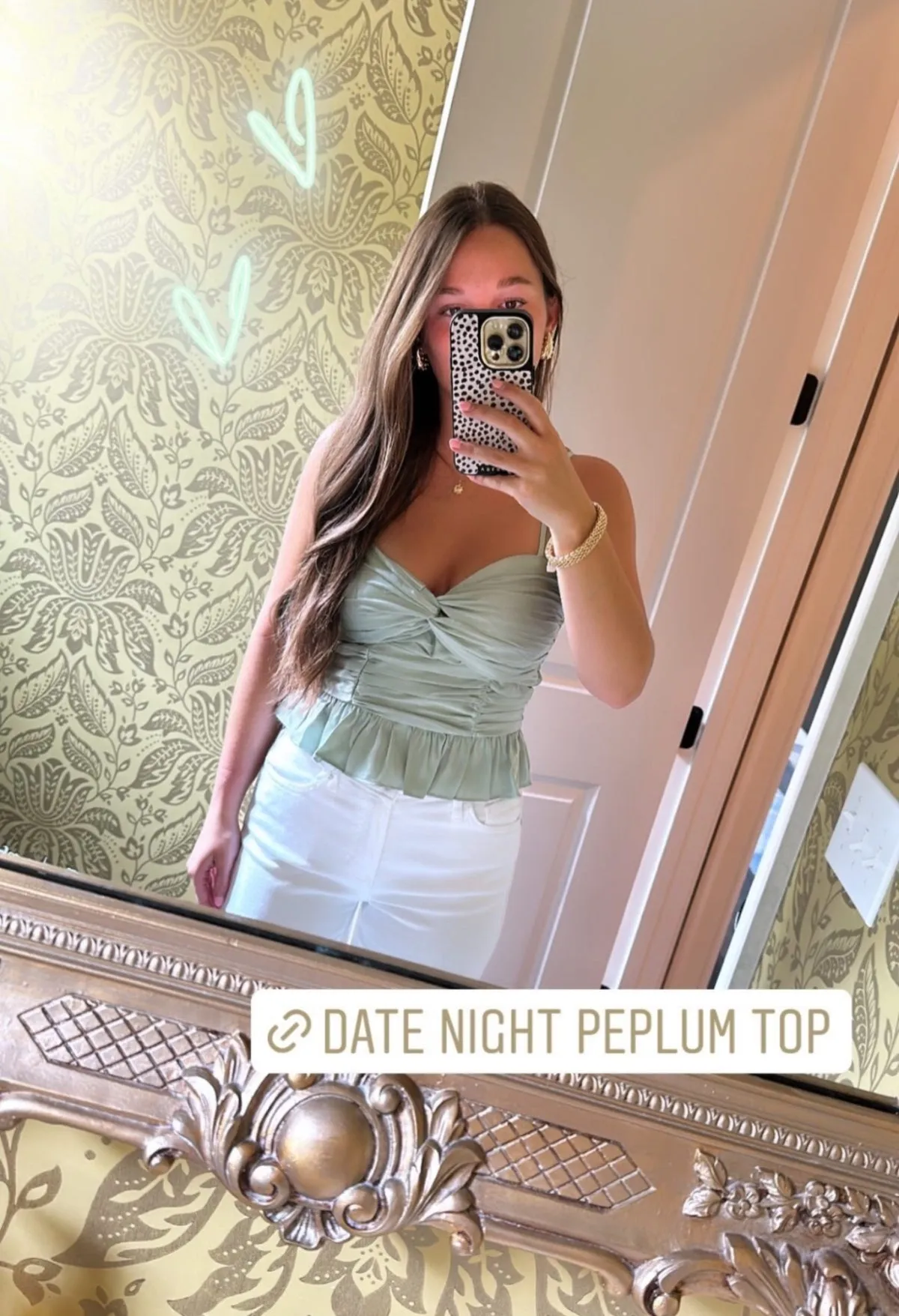 Date Night Peplum Top