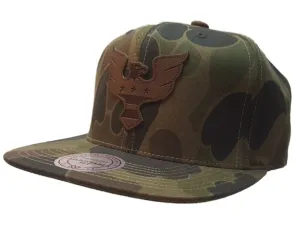 D.C. United Mitchell & Ness Green Camo Adjustable Flat Bill Strapback Hat Cap