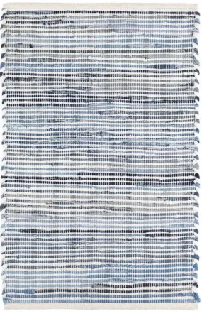 Denim Rag Ribbed Rug