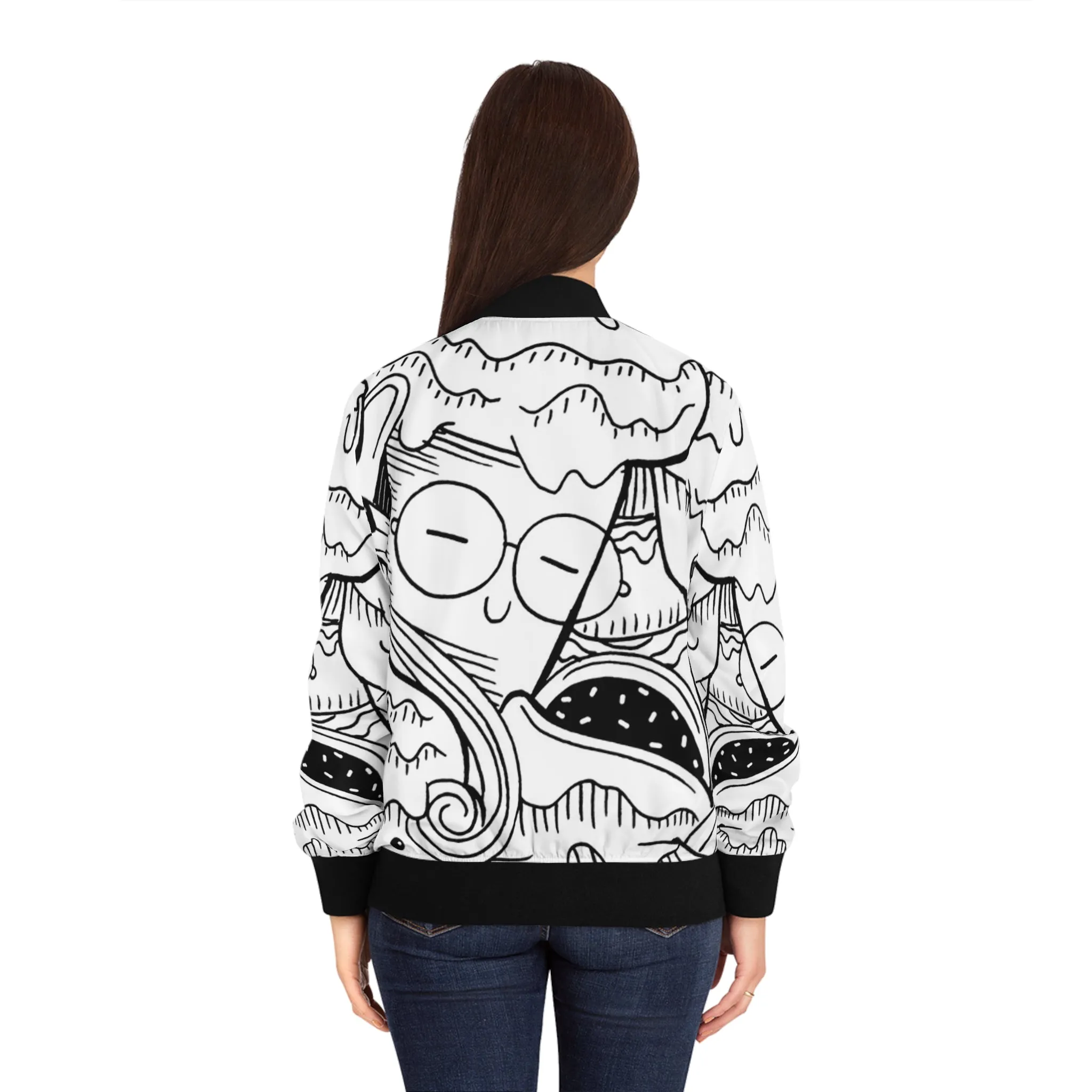 Doodle Icecream - Inovax Women's Bomber Jacket