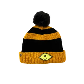 Dope Lemon / Mustard and Black Stripe Beanie