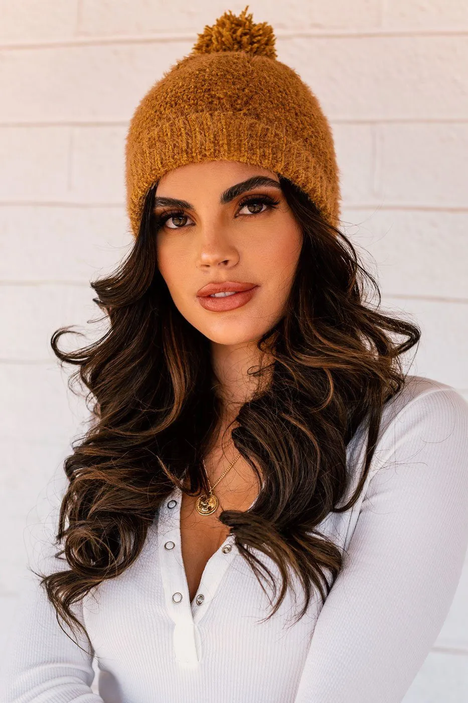 Edith Mustard Knit Beanie