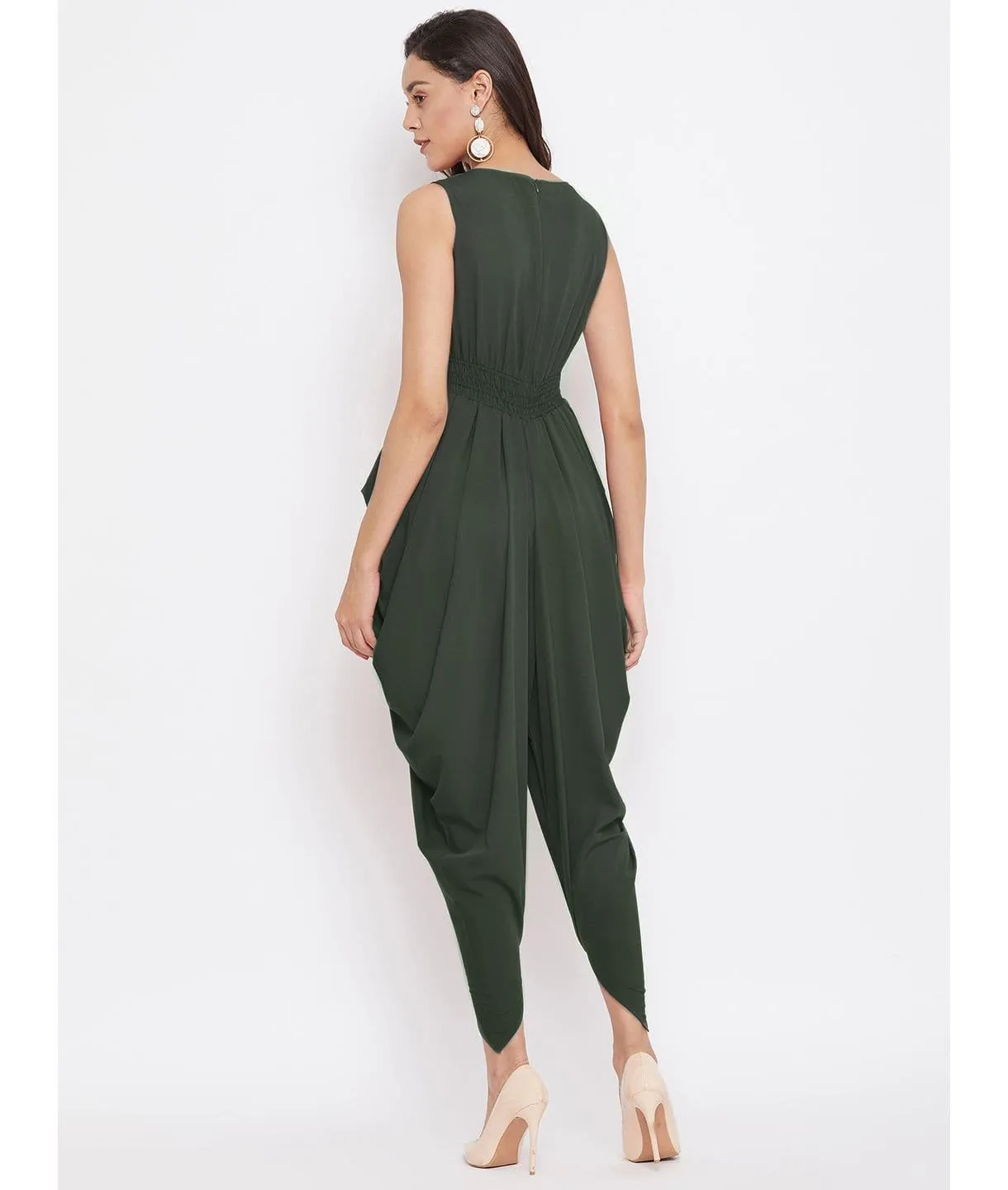 Elasticated Ethnic Dhoti Jumpsuit