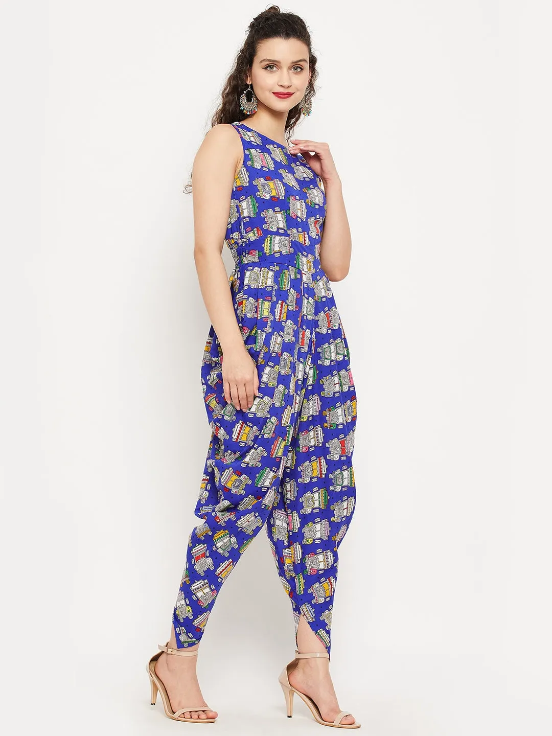 Elasticated Ethnic Dhoti Jumpsuit