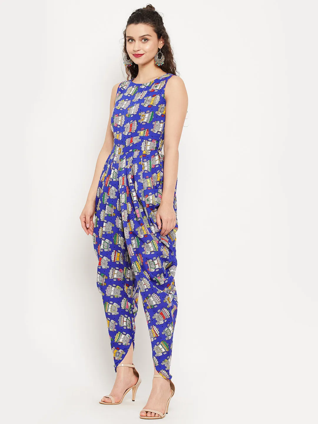 Elasticated Ethnic Dhoti Jumpsuit