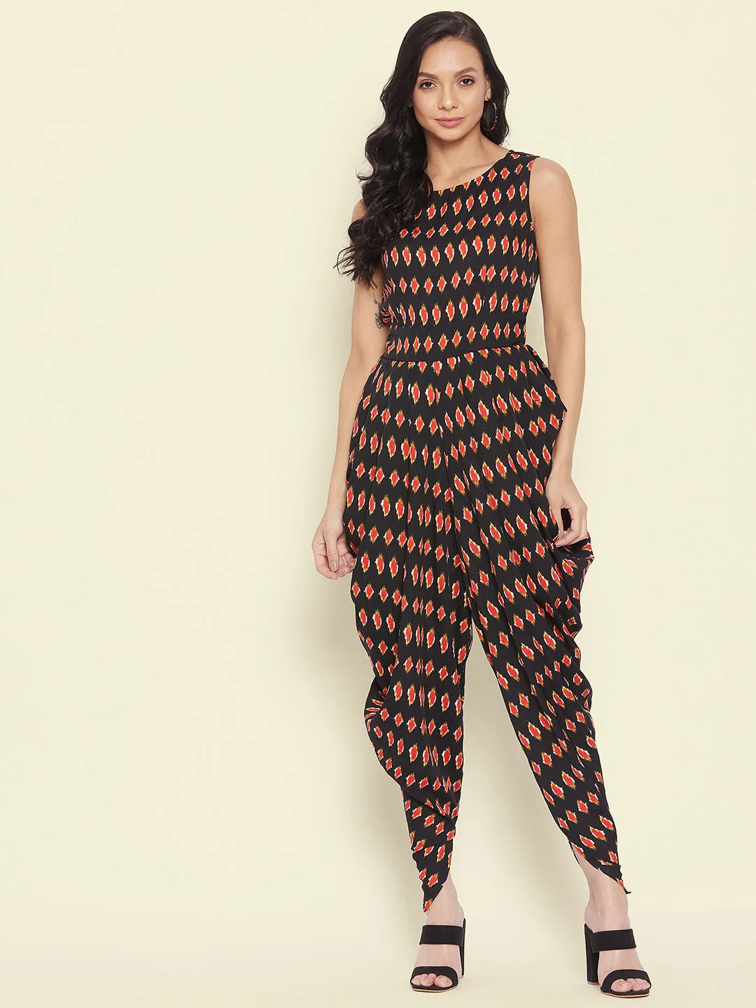 Elasticated Ethnic Dhoti Jumpsuit