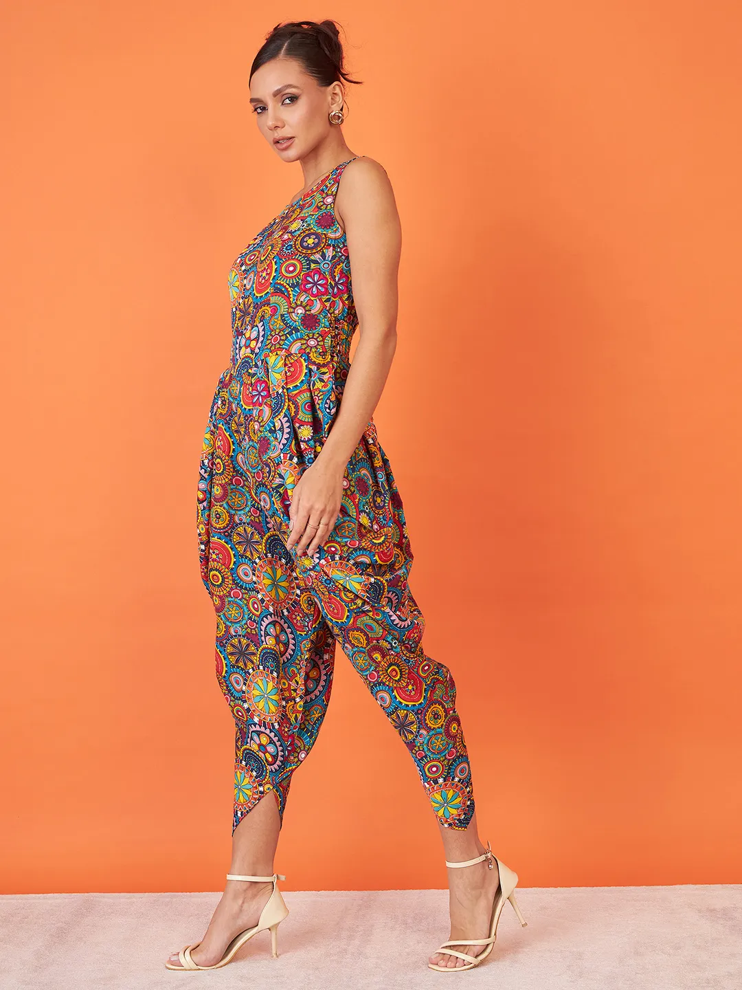 Elasticated Ethnic Dhoti Jumpsuit