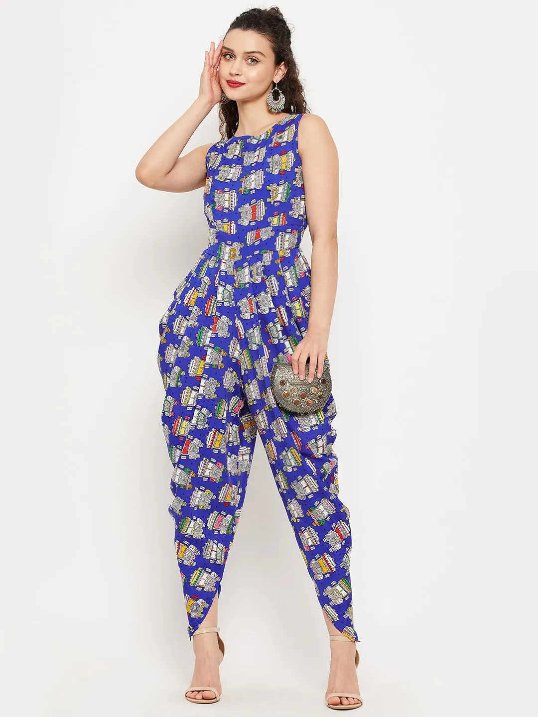 Elasticated Ethnic Dhoti Jumpsuit