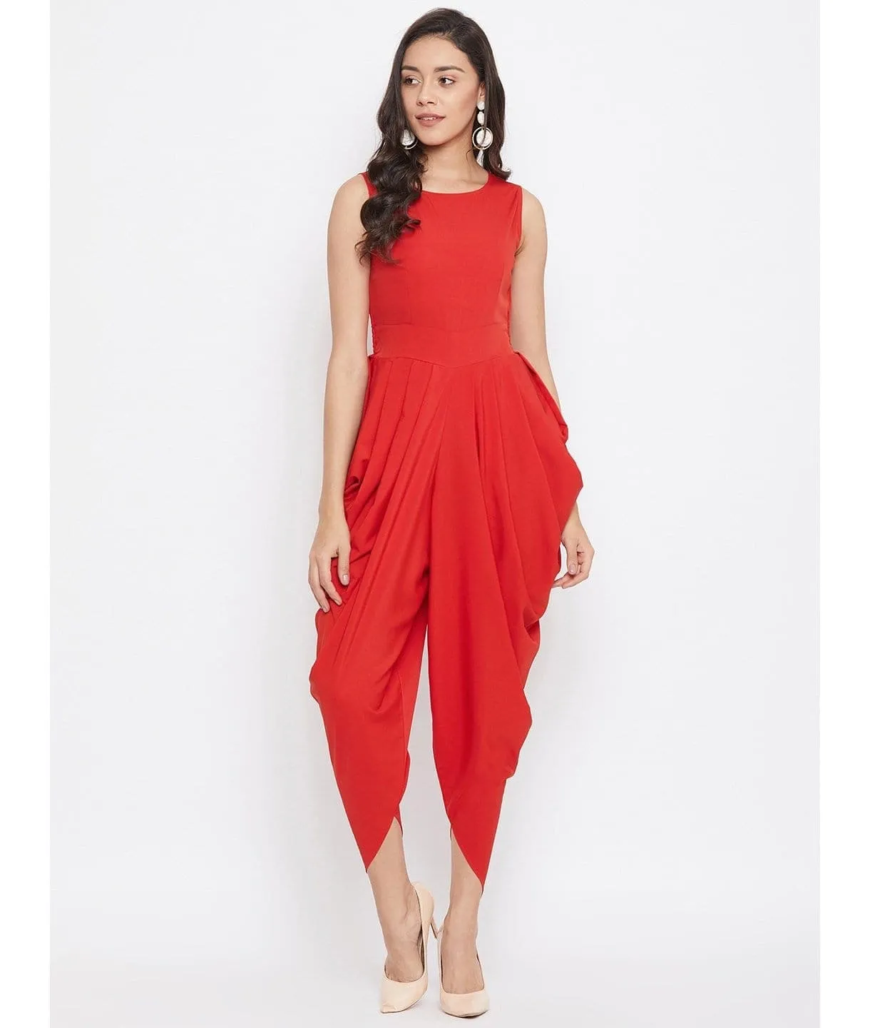 Elasticated Ethnic Dhoti Jumpsuit