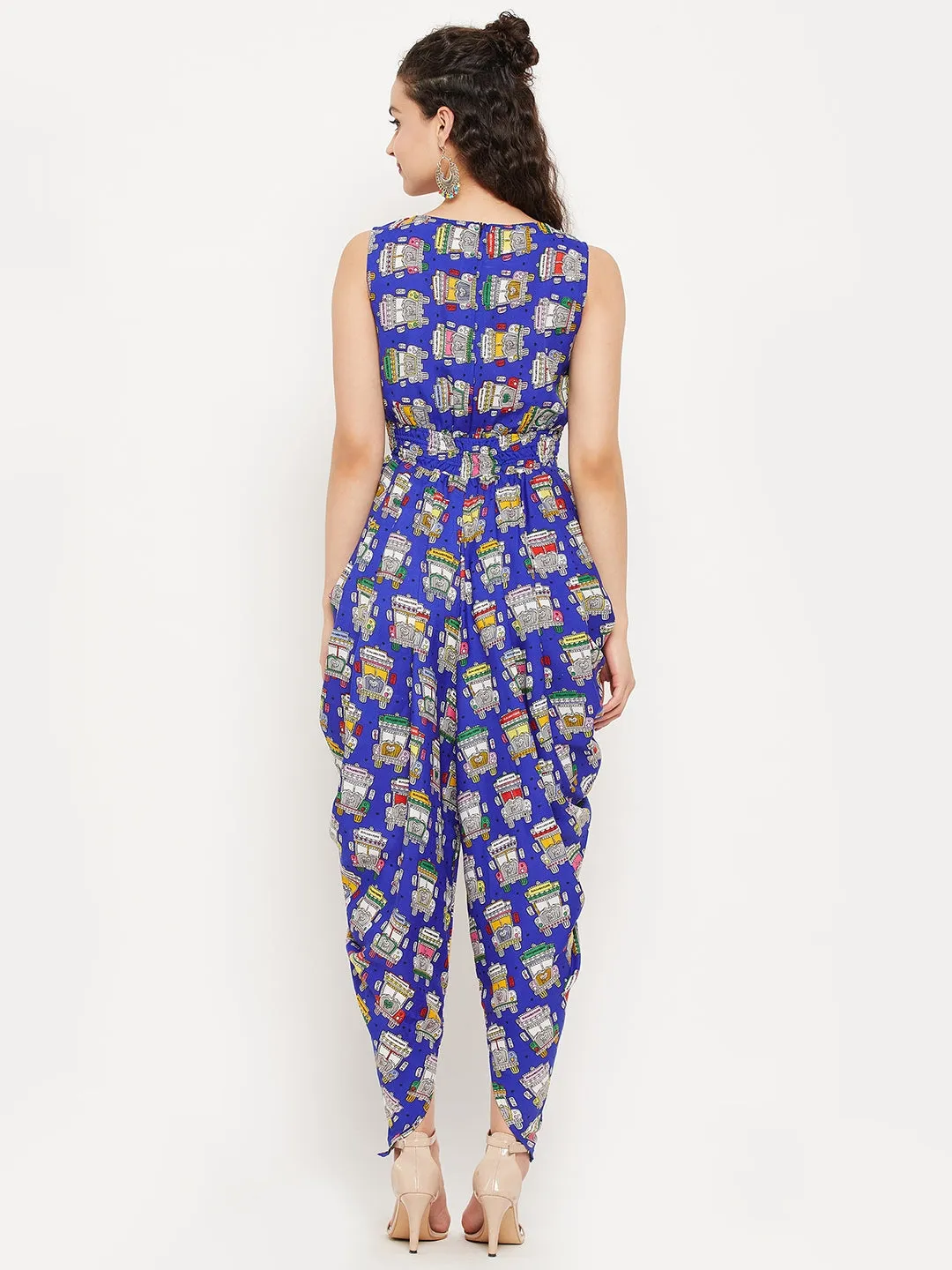 Elasticated Ethnic Dhoti Jumpsuit