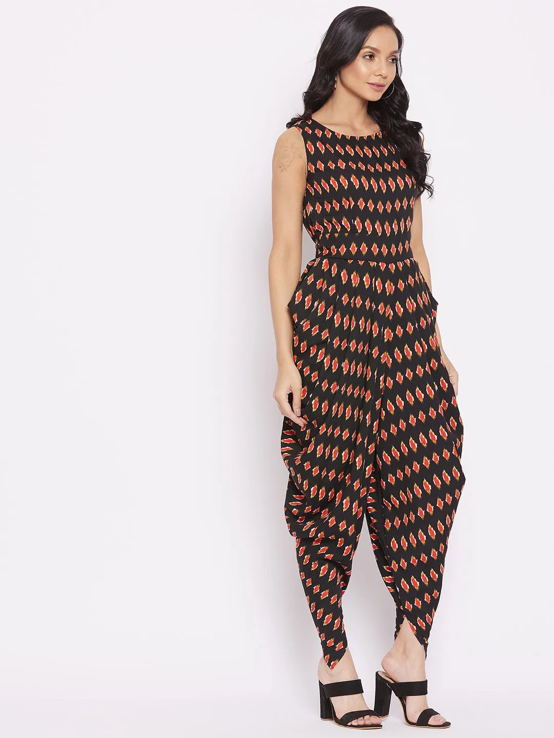 Elasticated Ethnic Dhoti Jumpsuit