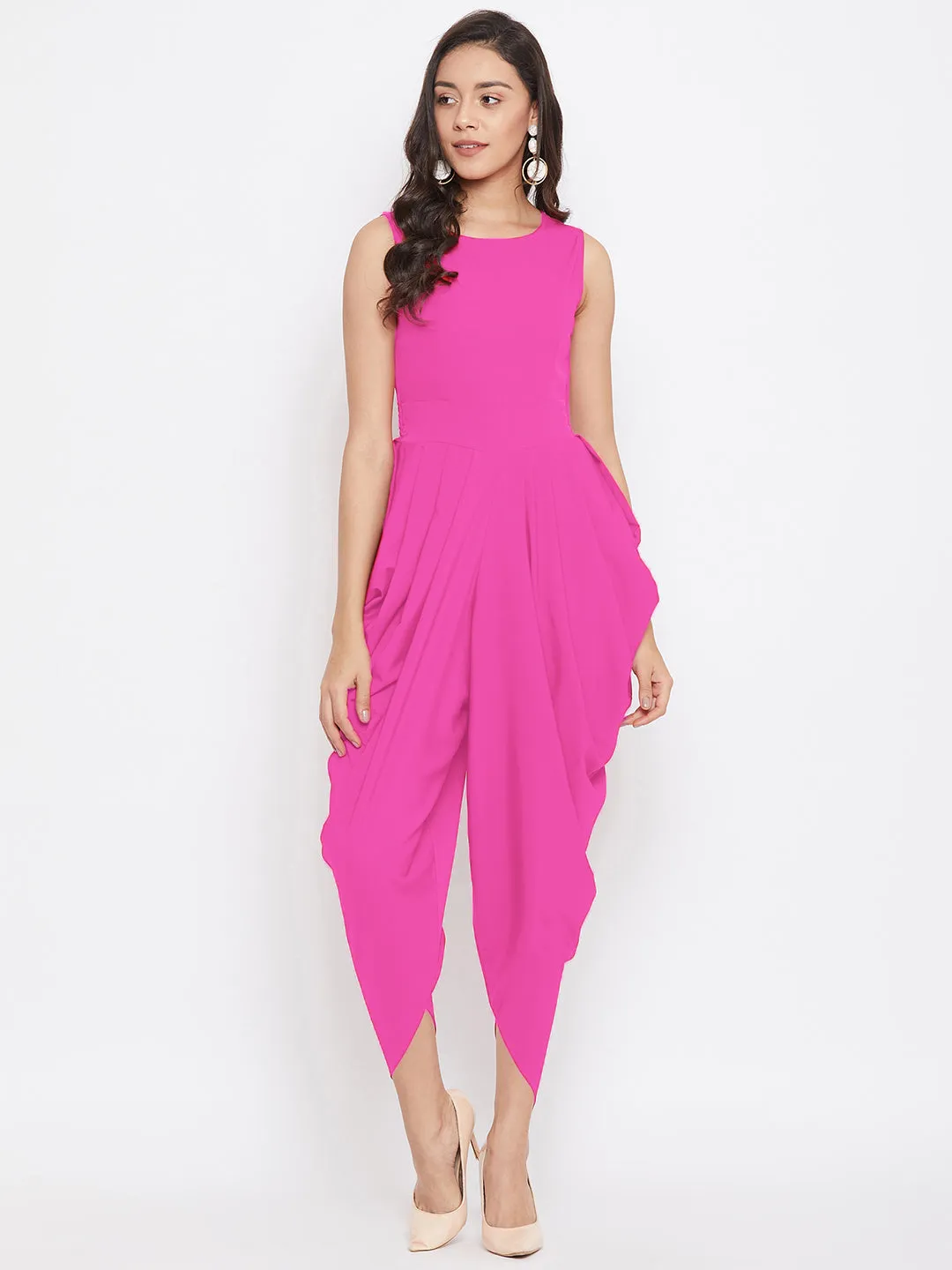 Elasticated Ethnic Dhoti Jumpsuit