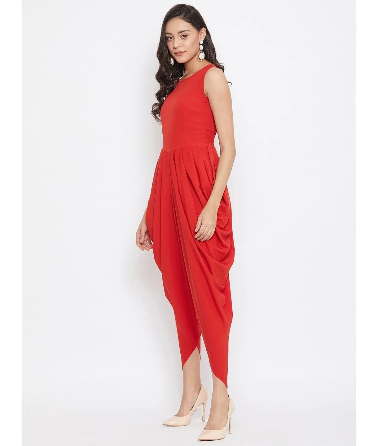 Elasticated Ethnic Dhoti Jumpsuit