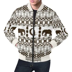 ELEPHANT Ornement  Bomber Jacket for Men