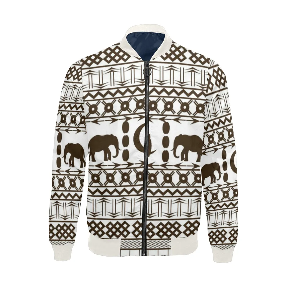 ELEPHANT Ornement  Bomber Jacket for Men