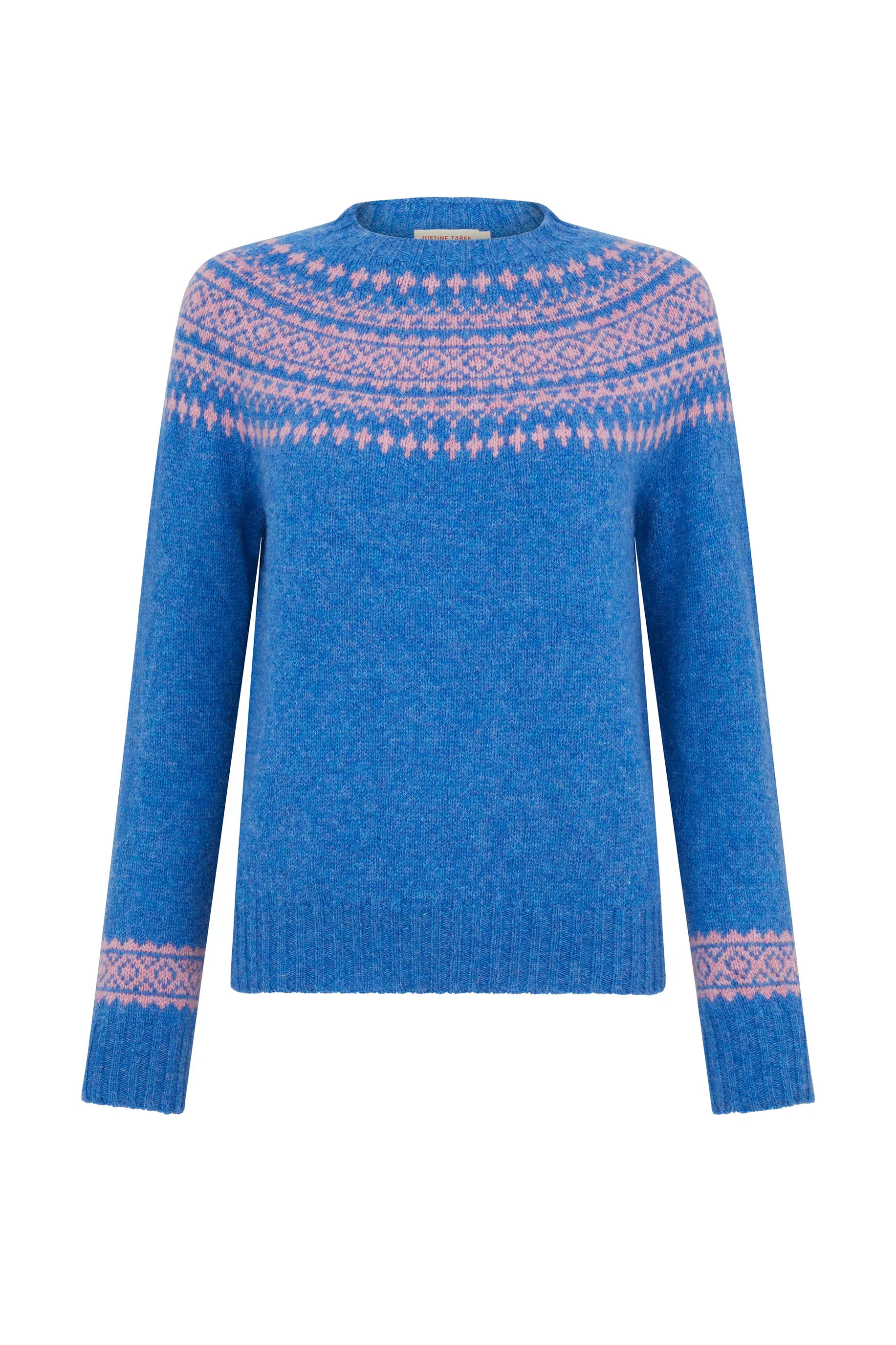 Fairisle Jumper in Blue and Pink