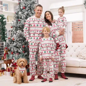 Family Christmas Pajamas Allover Gnomes Christmas Tree Pattern