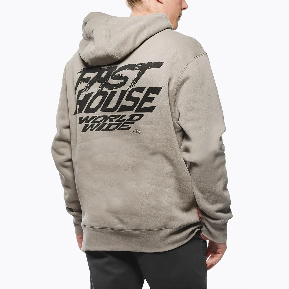 Fasthouse Primer Hooded Pullover Warm Gray  Small