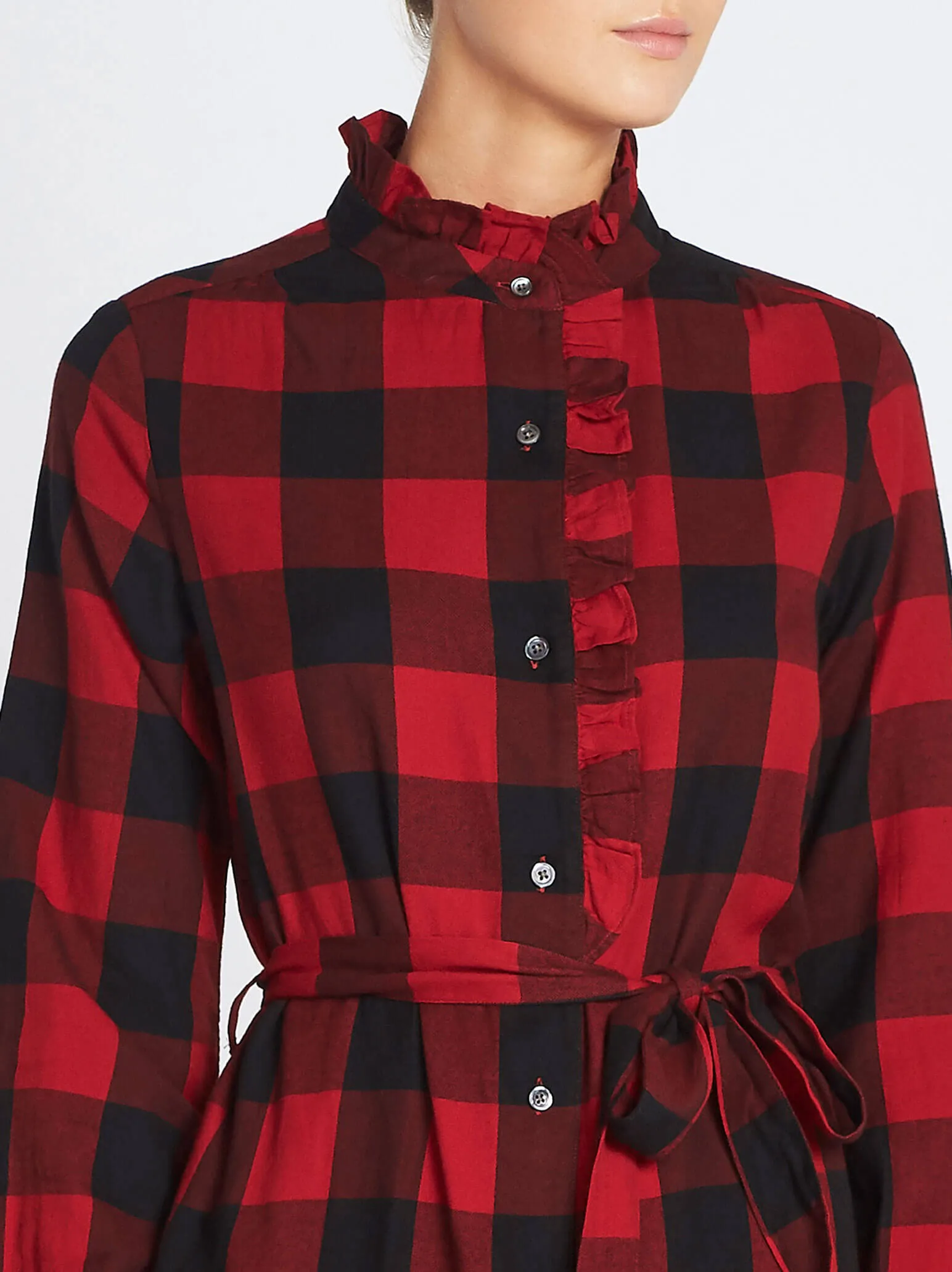 Flannel Check Dress