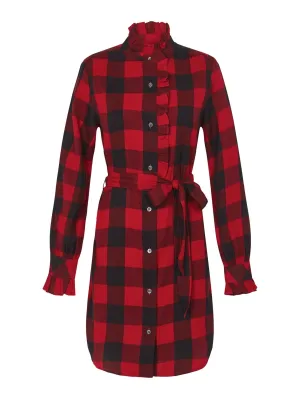 Flannel Check Dress