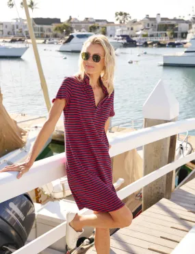 Frank & Eileen - Lauren Polo Dress in British Royal Navy/Red Stripe