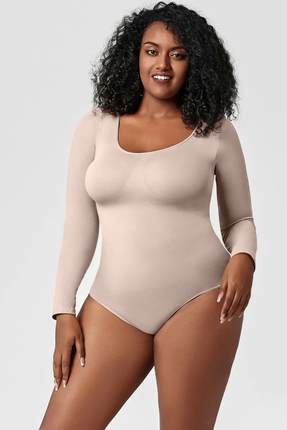 Full Size Long Sleeve Shaping Bodysuit