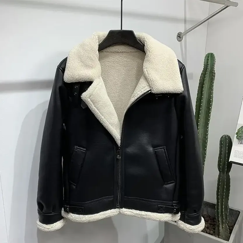 Funki Buys | Jackets | Men's Faux Leather Fleece Bomber Jacket