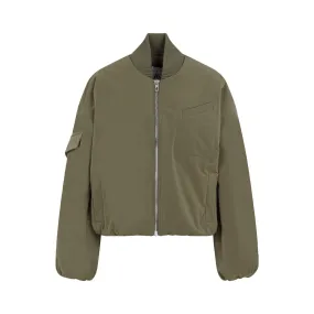 GANNI Eco-Conscious Oversized Short Bomber Jacket