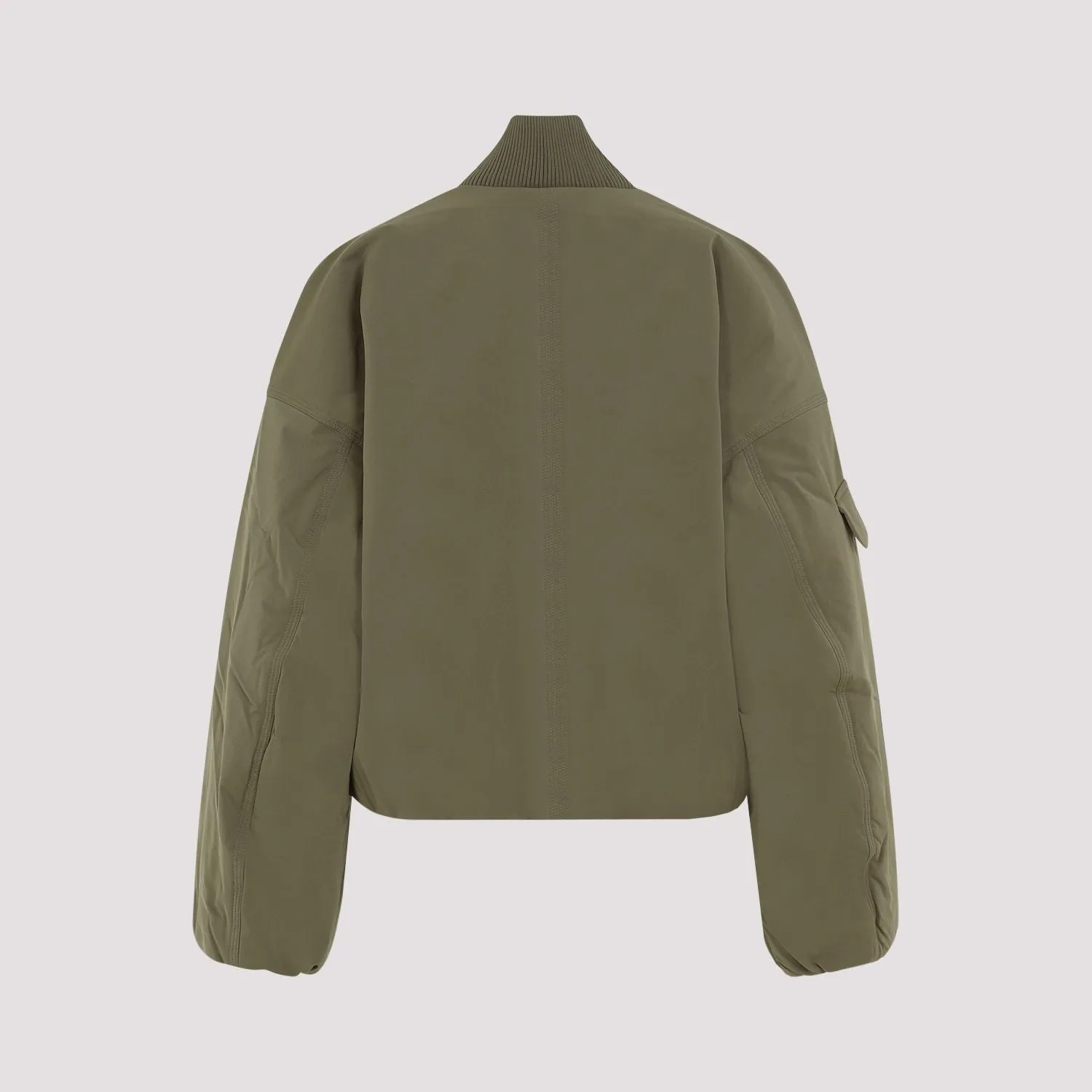 GANNI Eco-Conscious Oversized Short Bomber Jacket