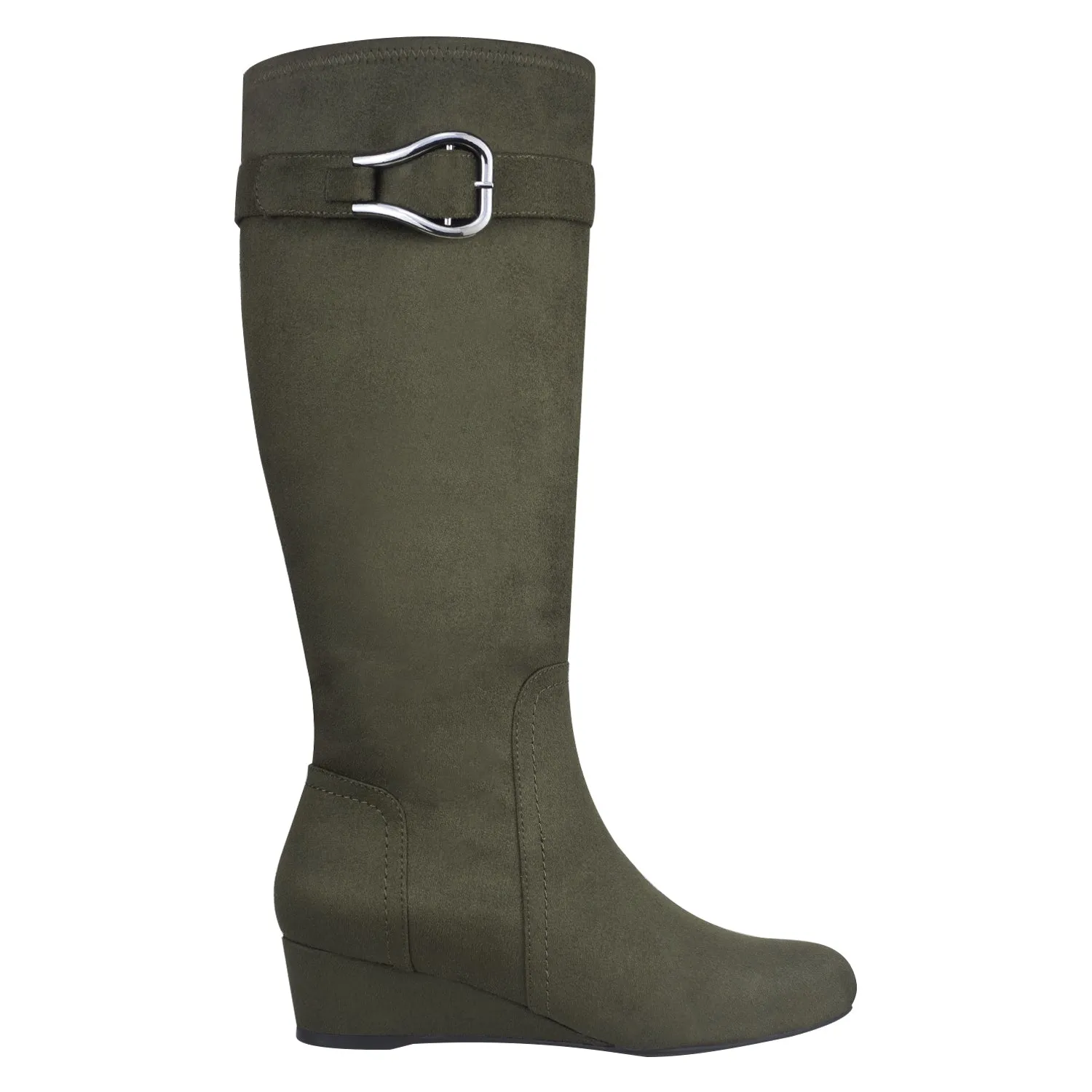 Gelsey Stretch Wedge Boot with Memory Foam