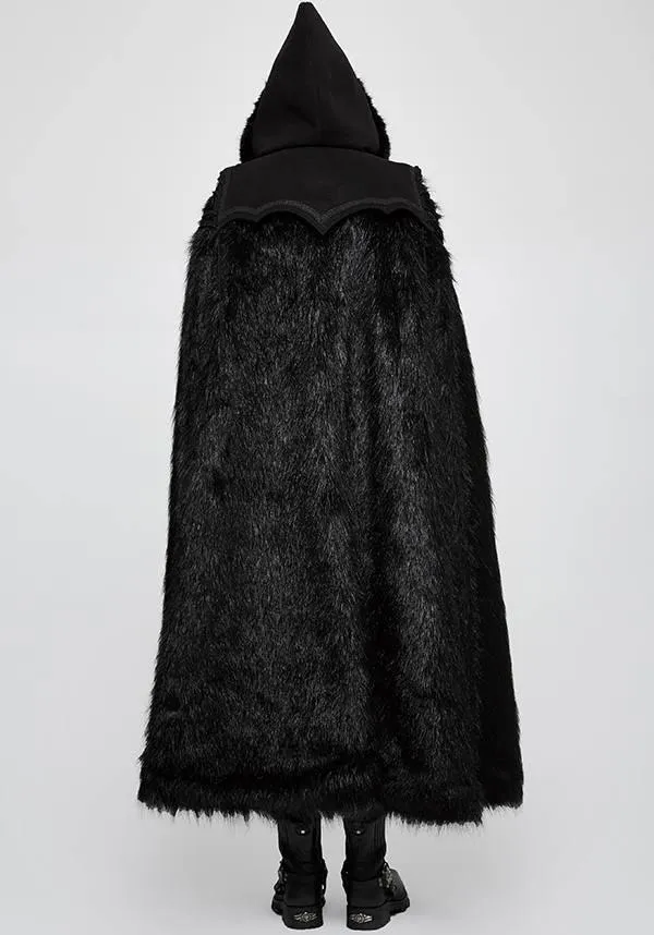 Gothic Witch/Warlock | LONG FUR CLOAK