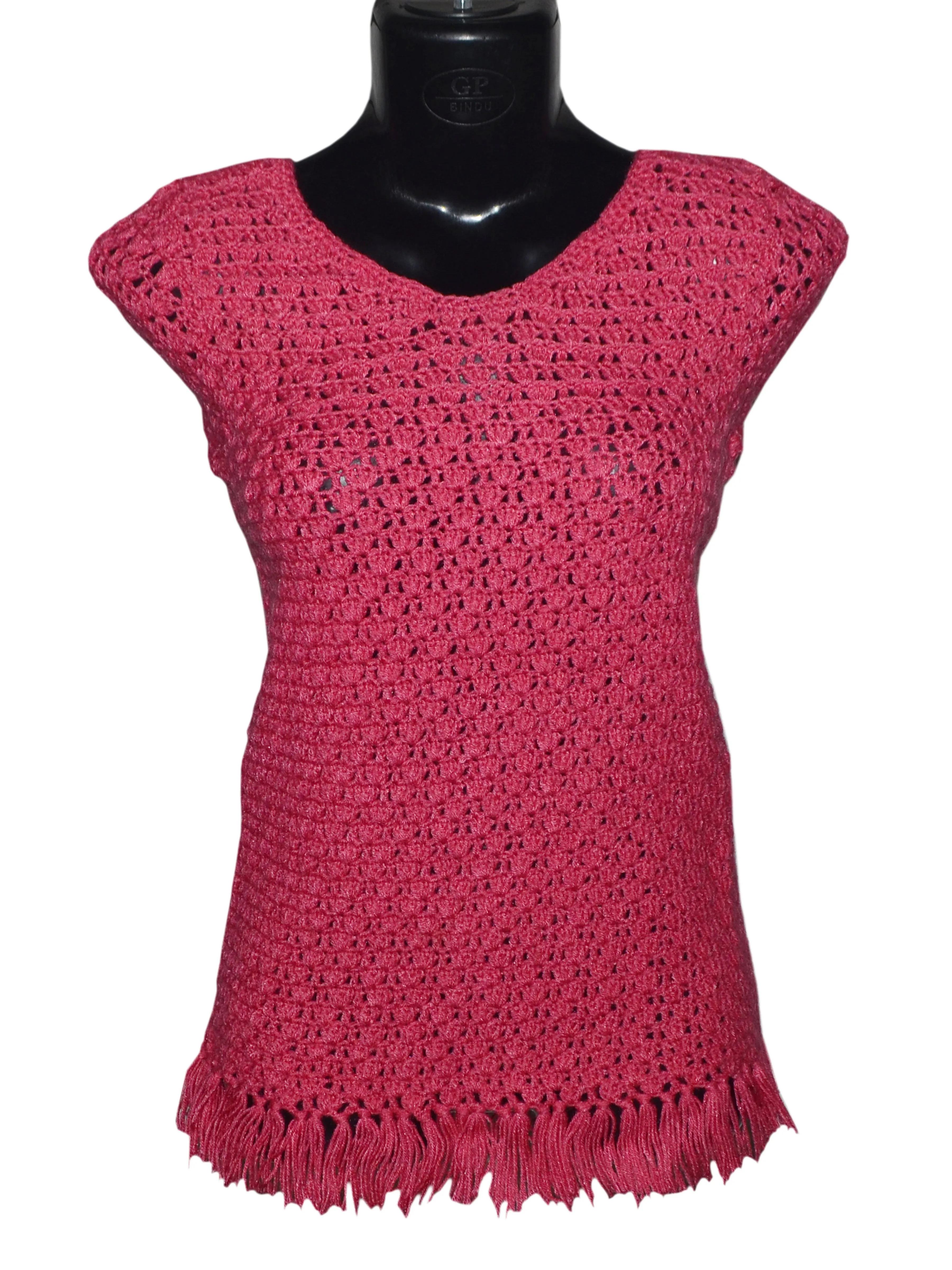 Graminarts Handmade Unique And Beautiful Crochet Woollen Top Pullover For Women/Girl