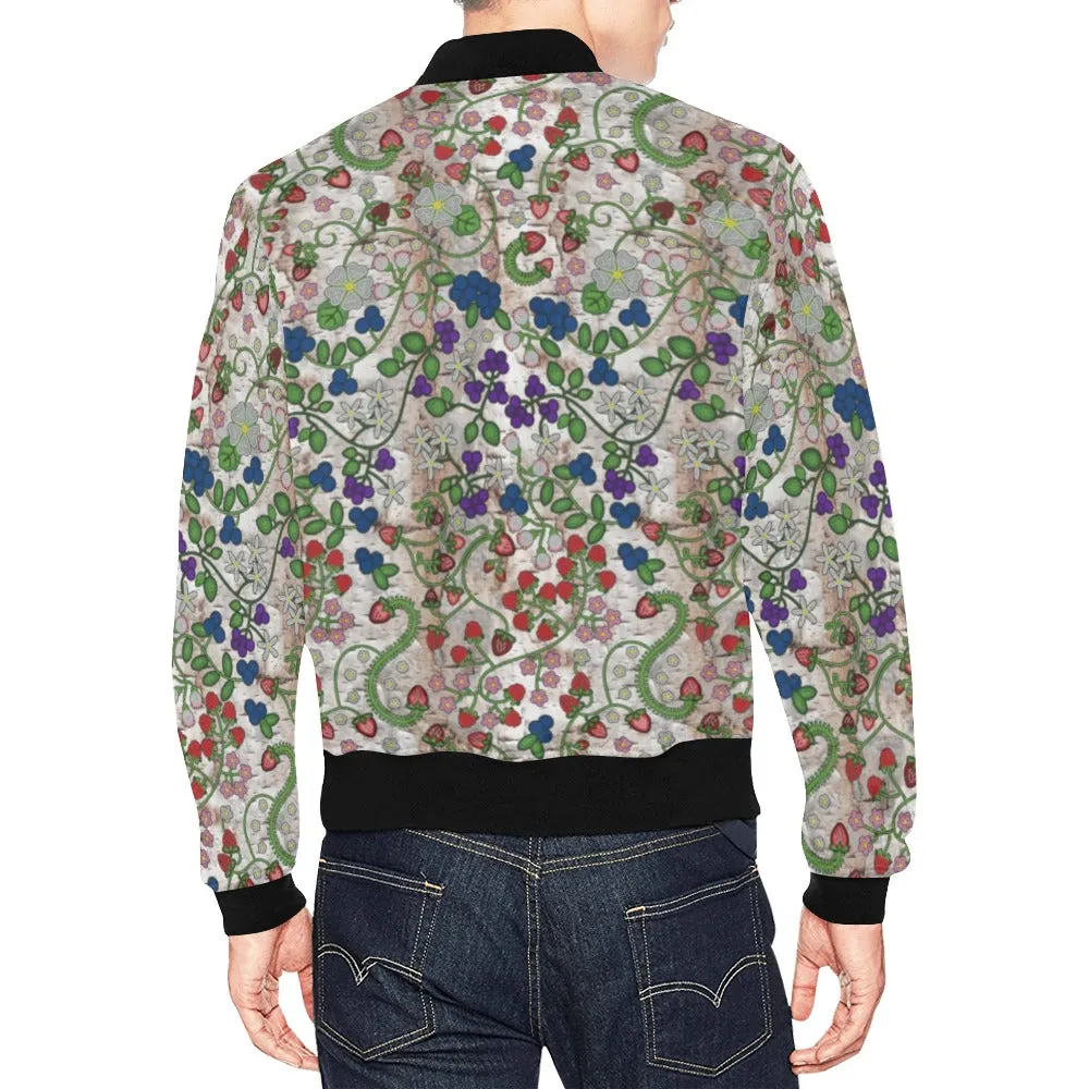 Grandmother Stories Br Bark All Over Print Bomber Jacket for Men