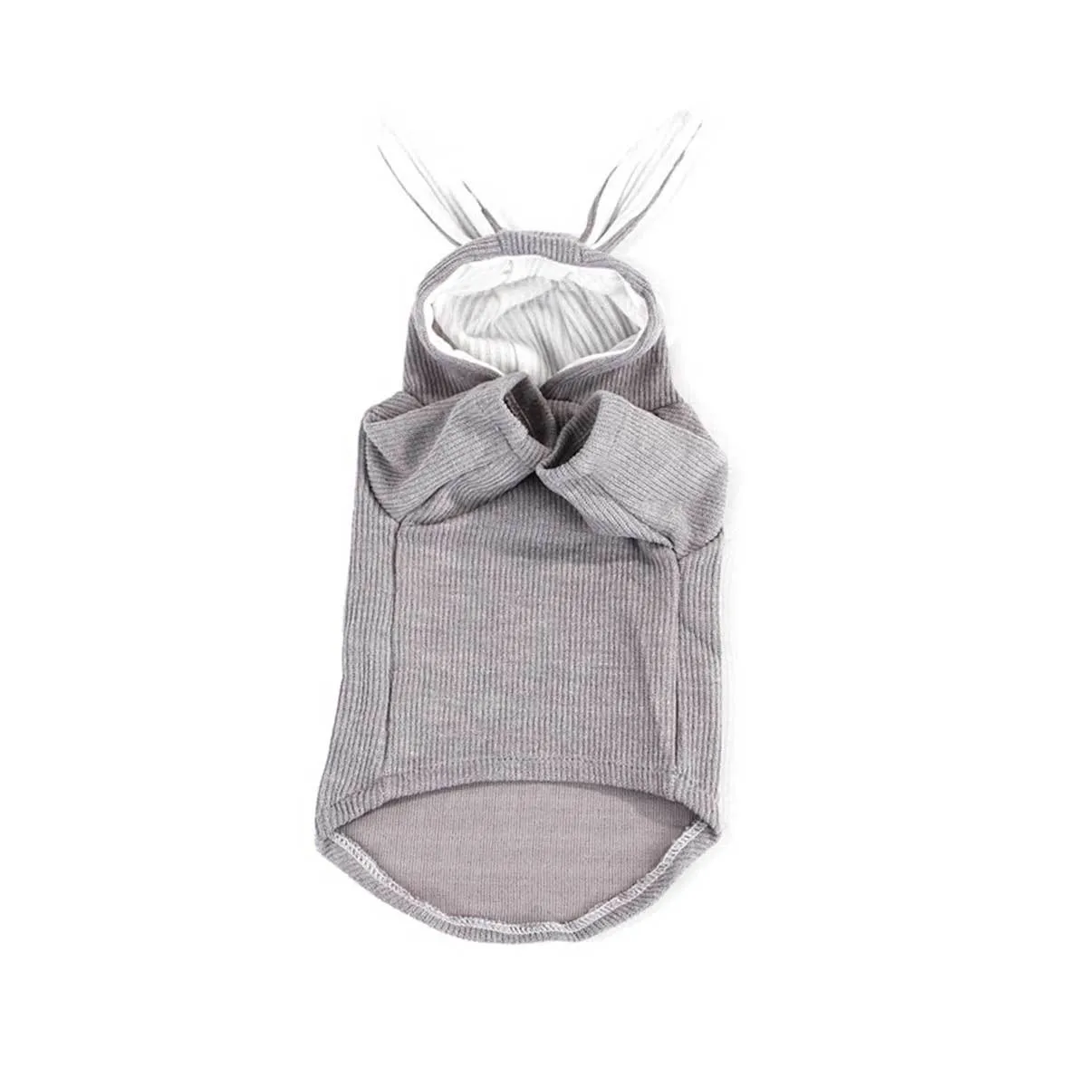 Gray Hoodie with Rabbit Ears