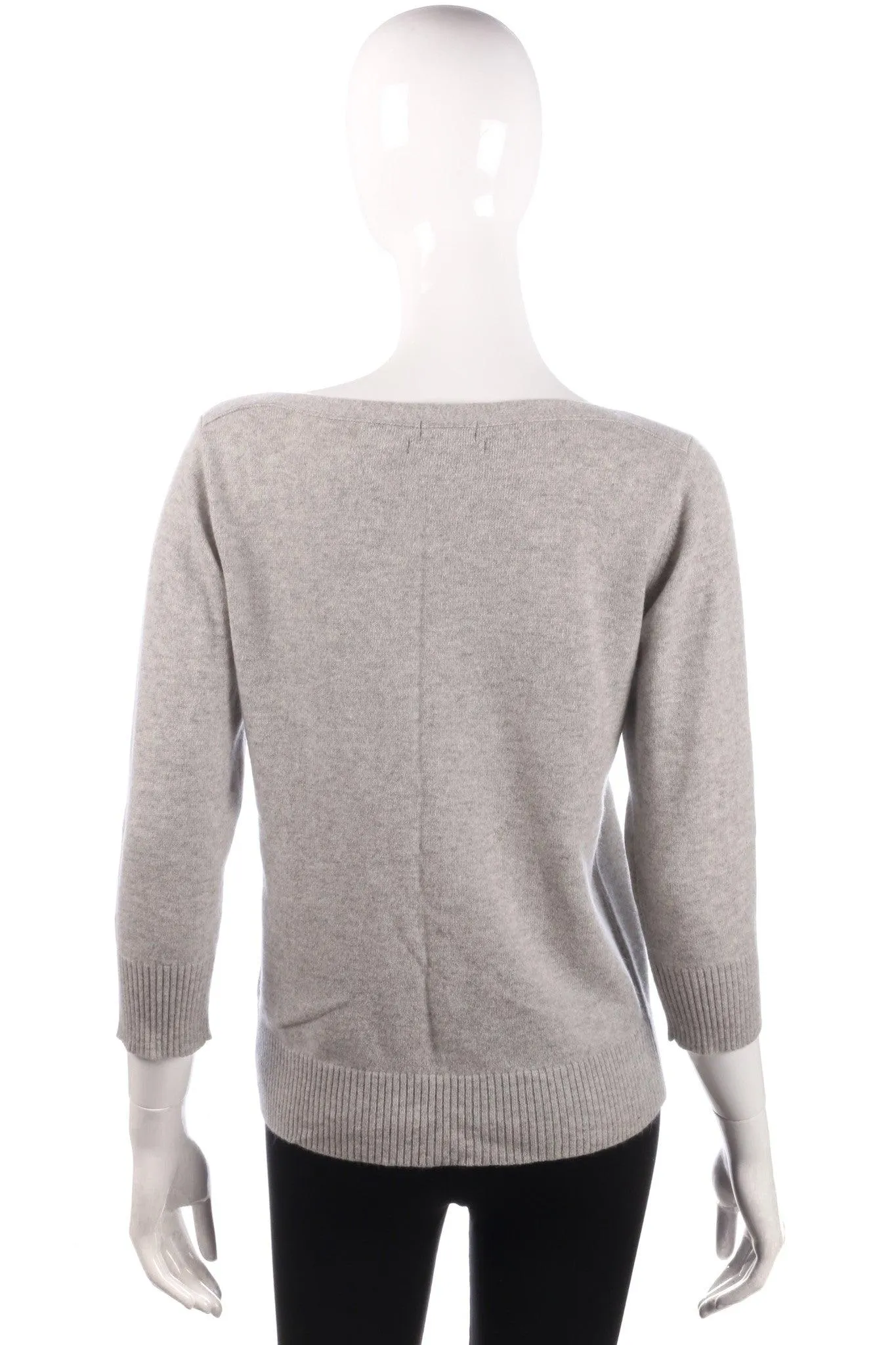 Grey cashmere jumper size 12