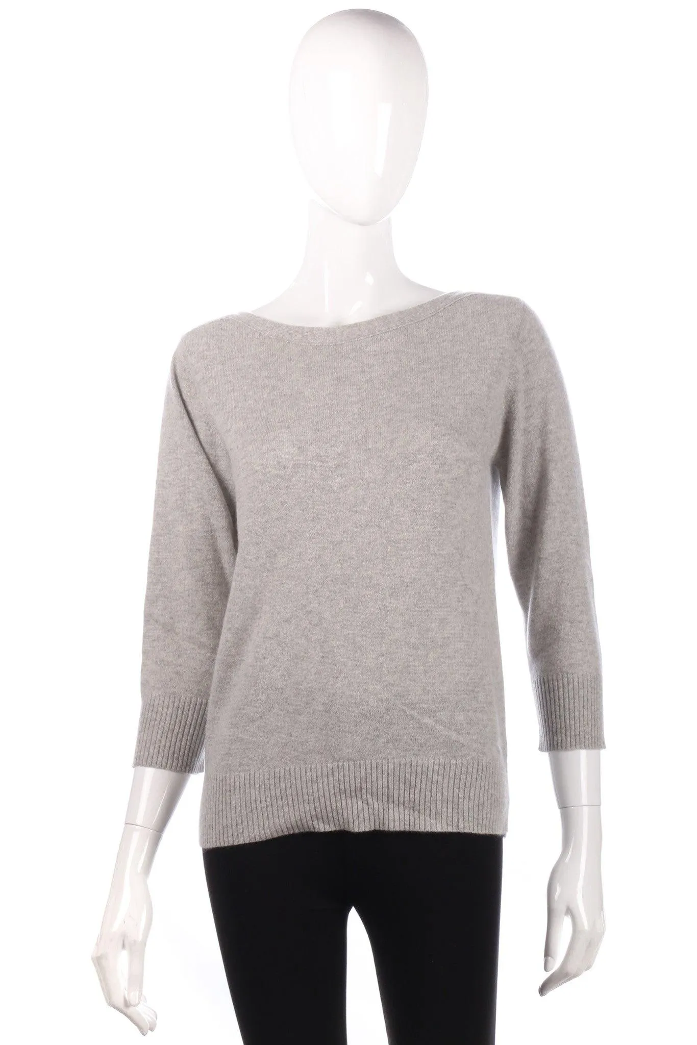 Grey cashmere jumper size 12