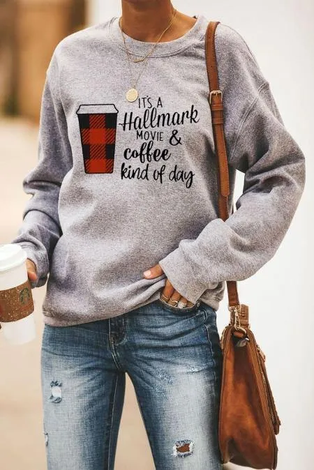 Hallmark and Coffee Sweatshirt