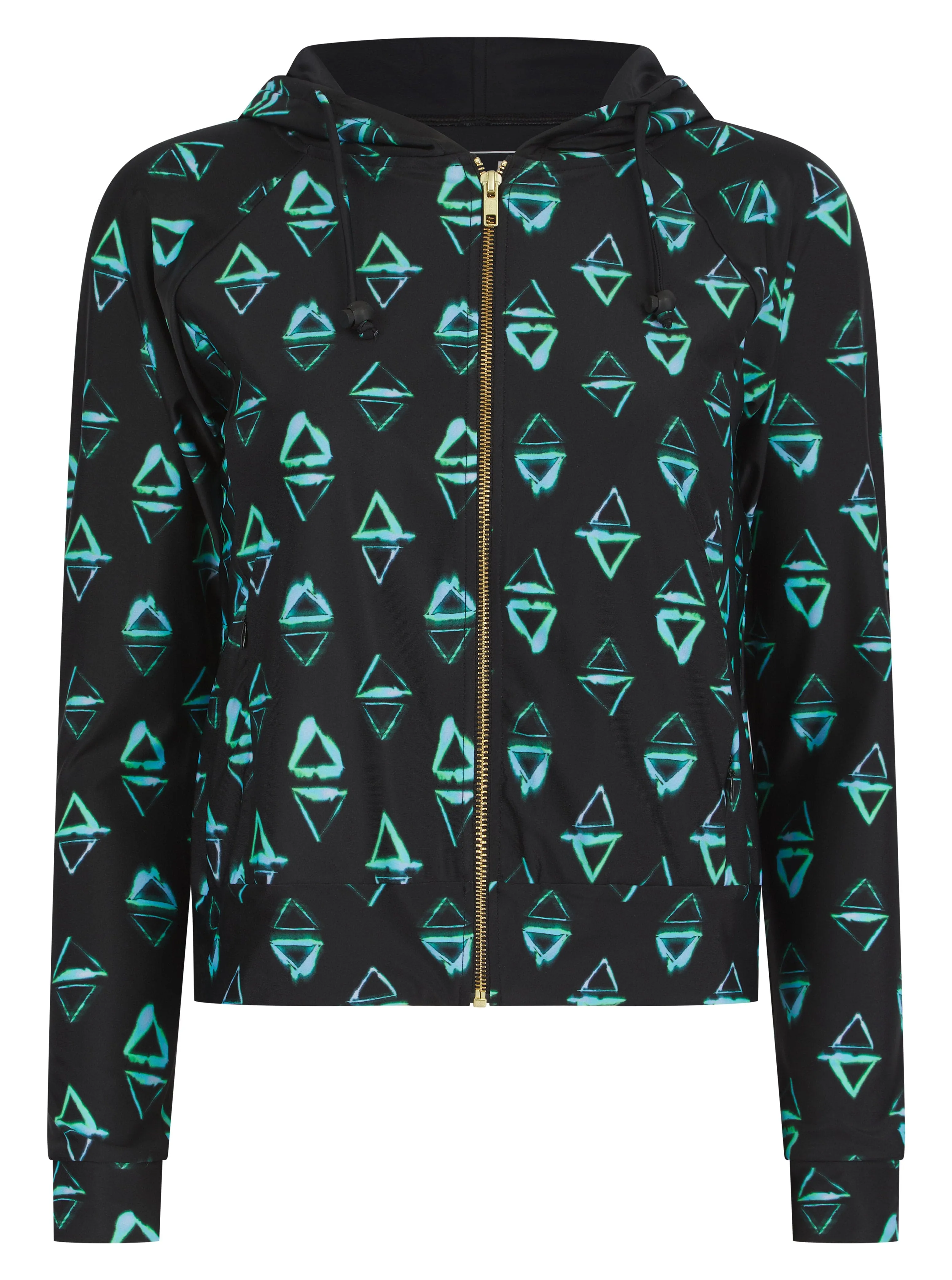 HALO Samaya Bomber Jacket in Green Triangle