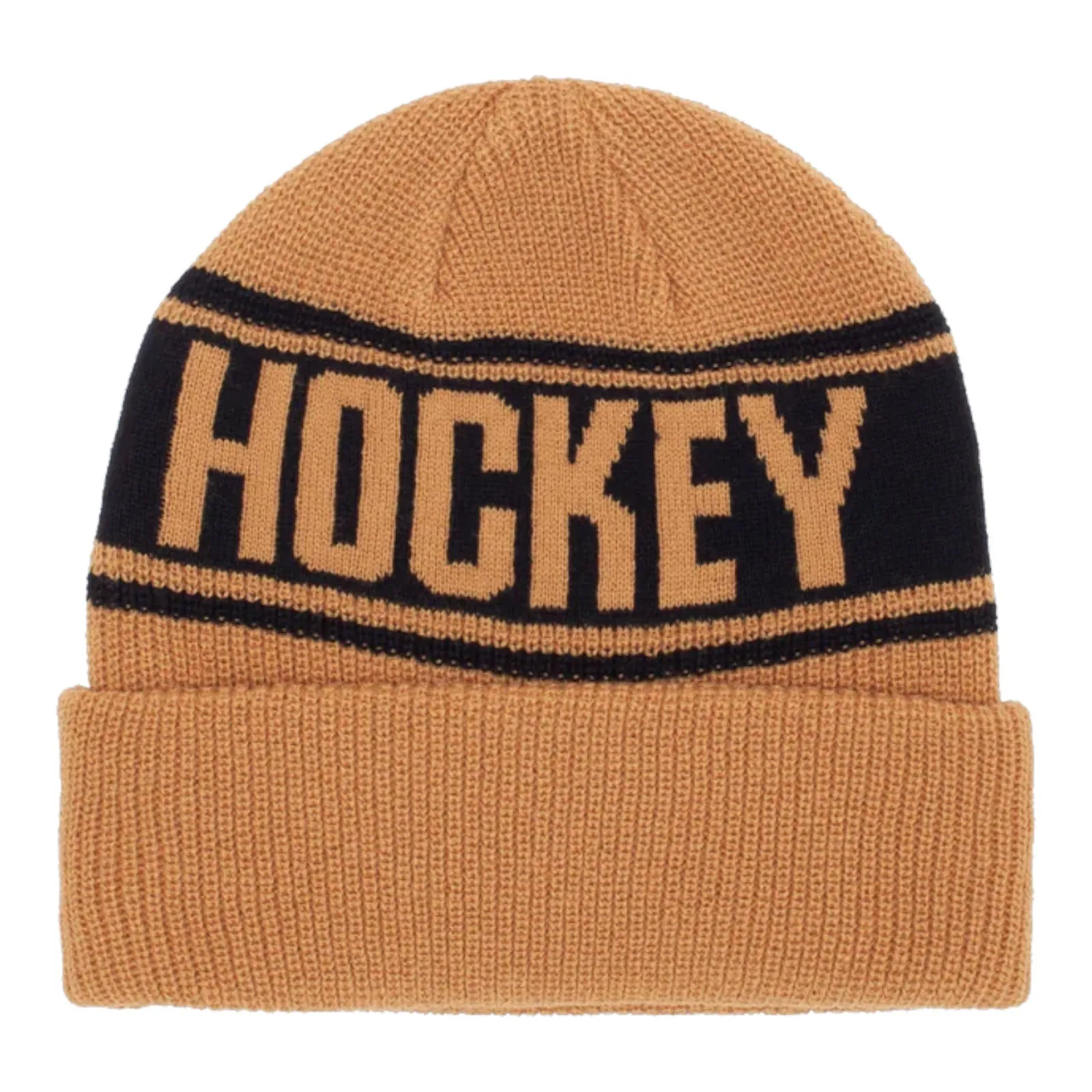 HOCKEY HOCKEY STRIPE BEANIE MUSTARD