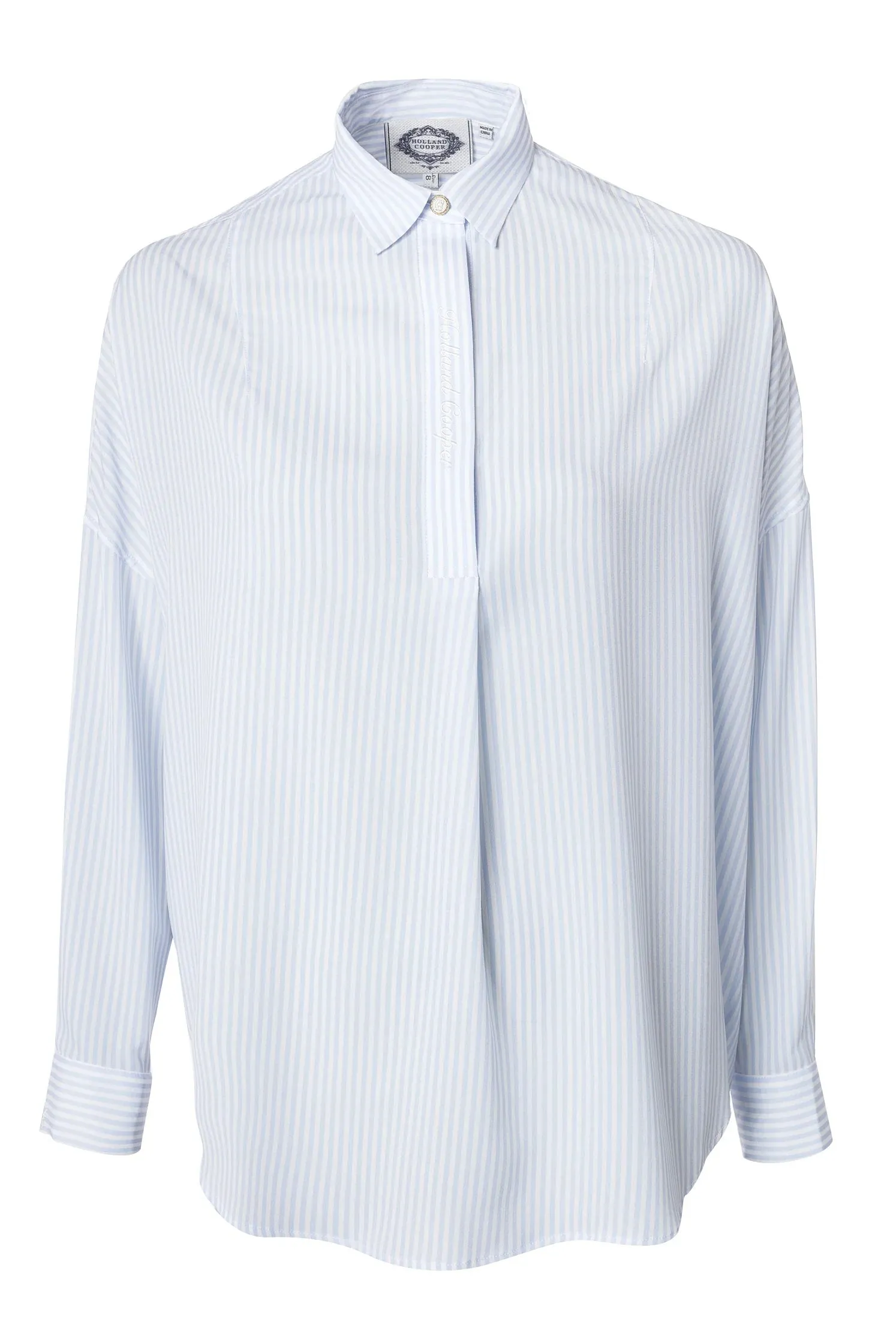 Holland Cooper Cameron Ladies Shirt in Sky Stripe