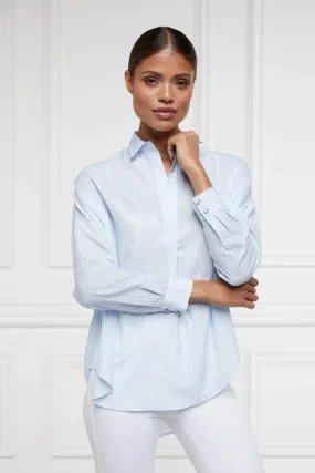 Holland Cooper Cameron Ladies Shirt in Sky Stripe