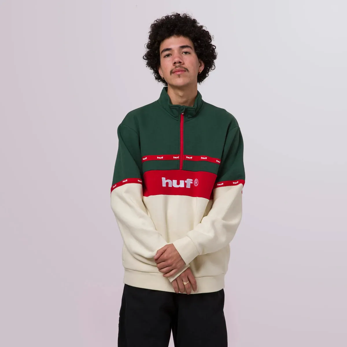 HUF Taped 1/4 Zip Fleece