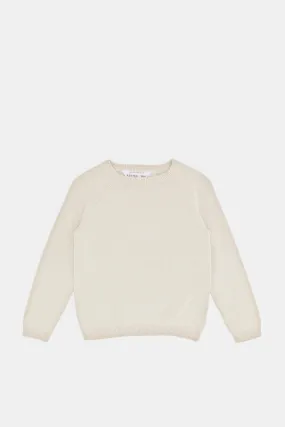 Infant Boys Cream Plain Pullover